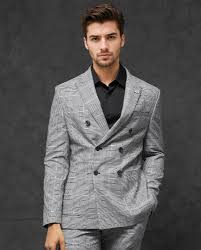 Grey Double Breasted Suit
