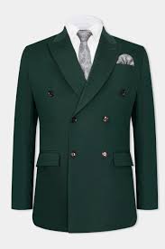 Formal Green Double Brace Suit