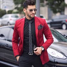 Formal Red Blazer